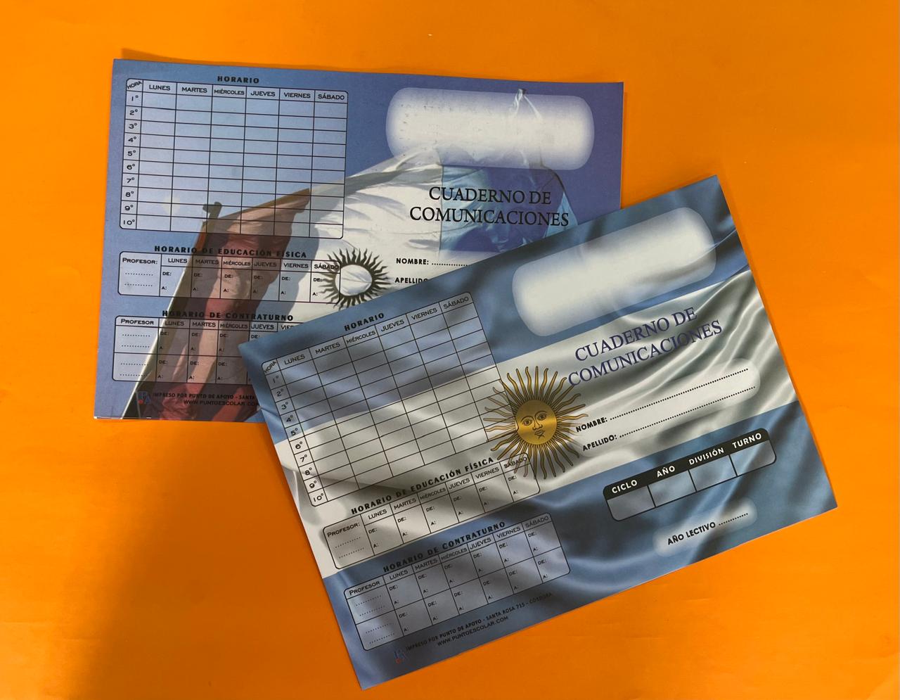 Cuadernos de comunicaciones escolares