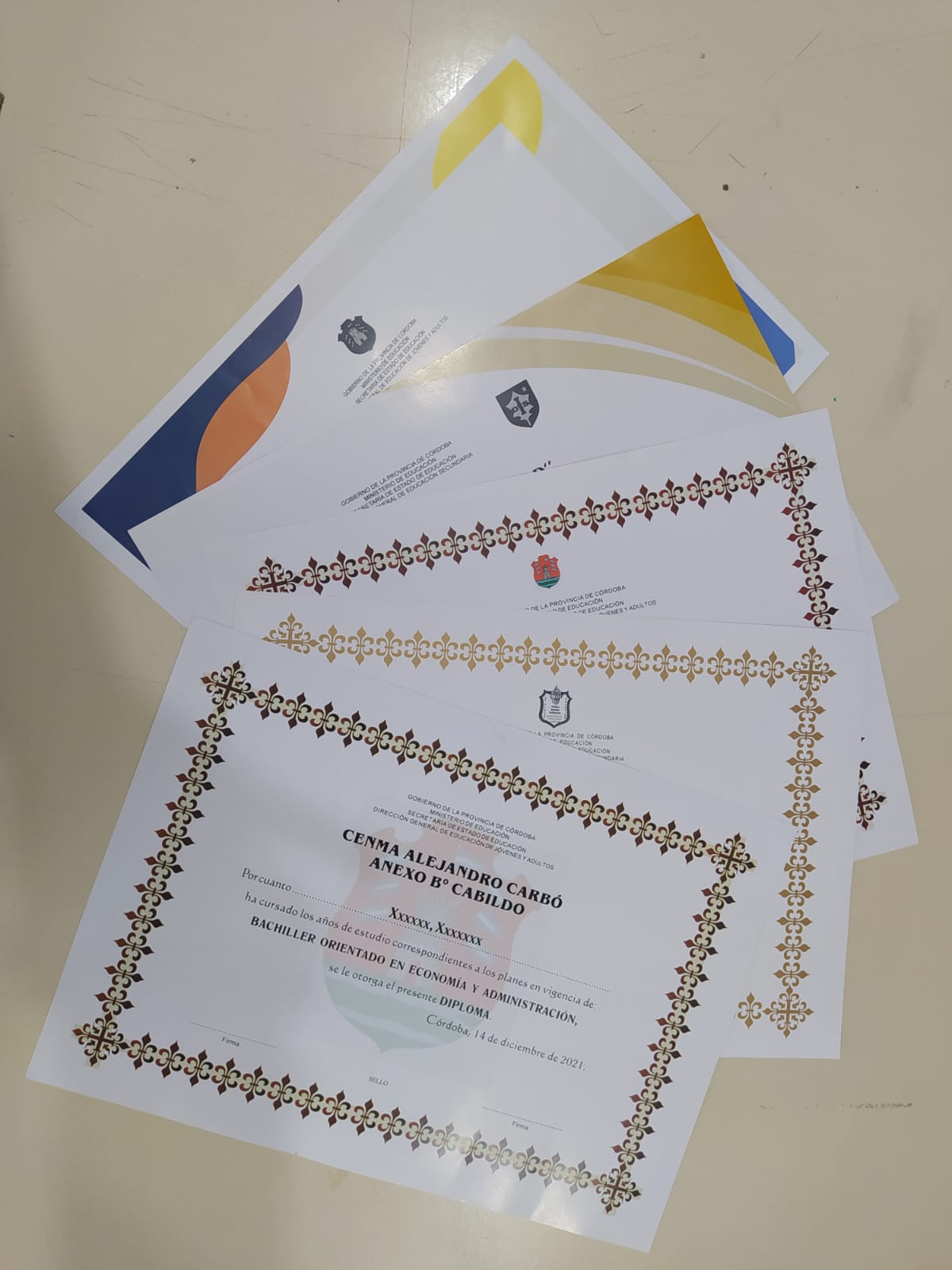 Placas de reconocimiento