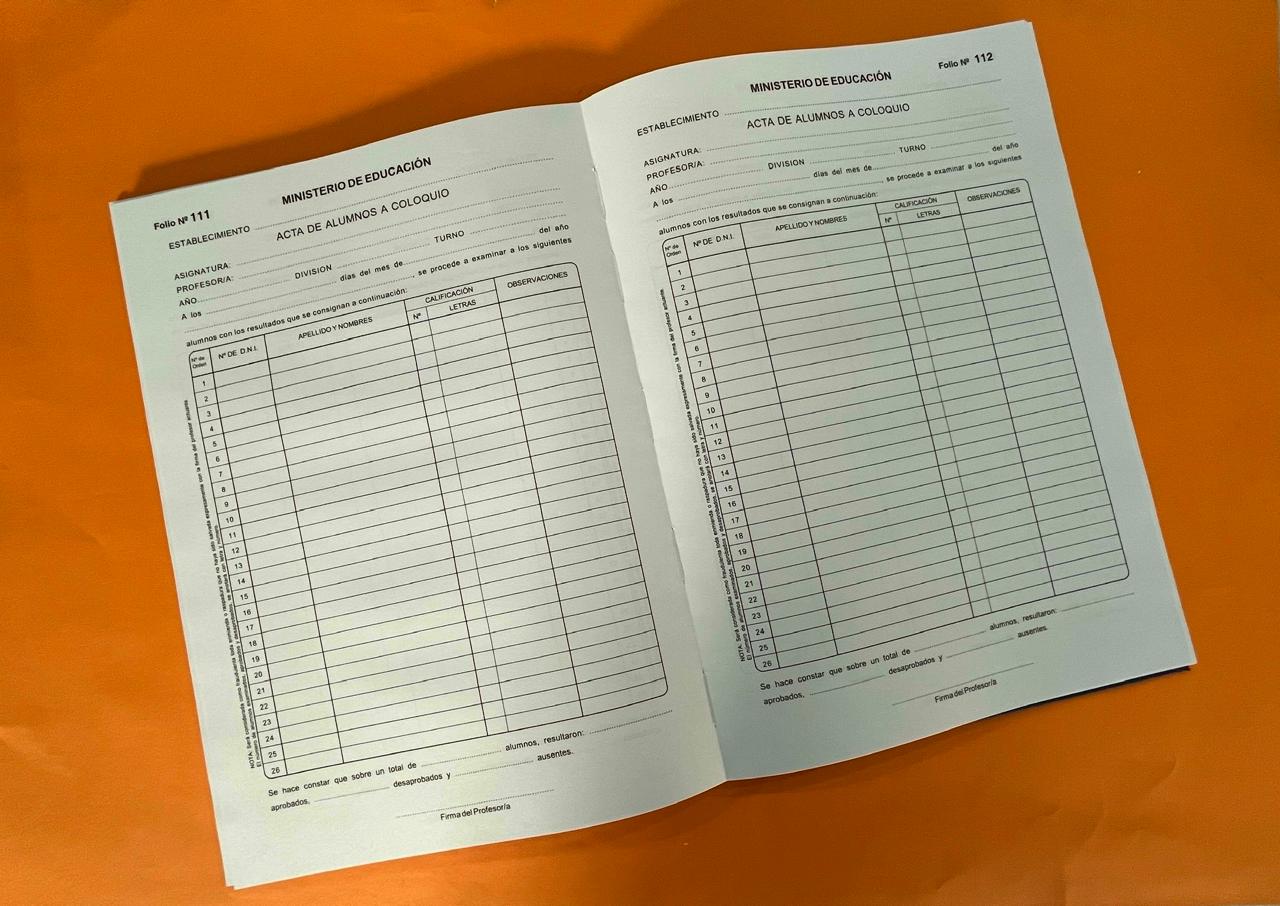 Formularios escolares - Interior 847C