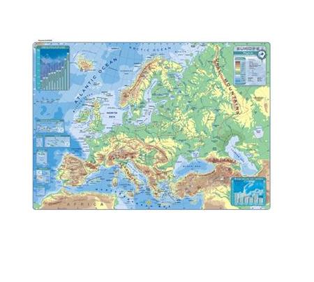 Mapas educativos - Planisferio físico