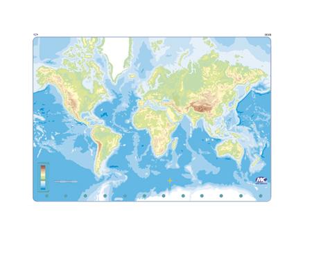 Mapas educativos - Planisferio mudo